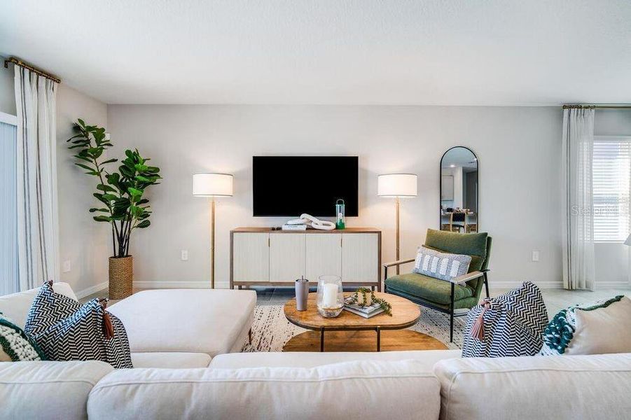 Furnished interior view inside a new home in Waterstone, Groveland (Image 13).