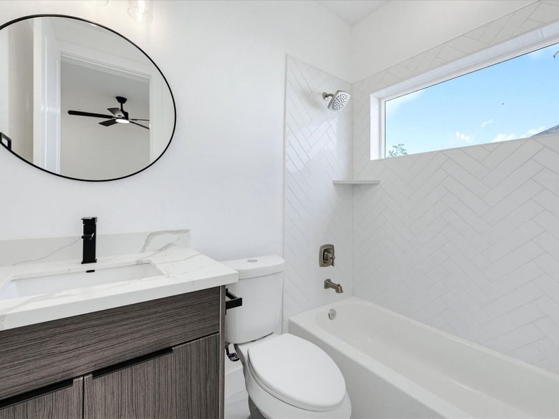 Furnished interior view inside a new home in , Houston (Image 18).