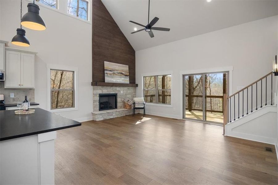 Furnished interior view inside a new home in , Ellijay (Image 12).