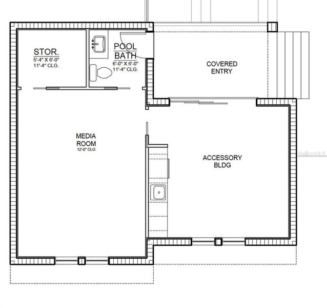 2D floor plan layout of this home in , Dunedin, FL (Image 6). 2D floor plan layout of this home in , Dunedin, FL (Image 6).