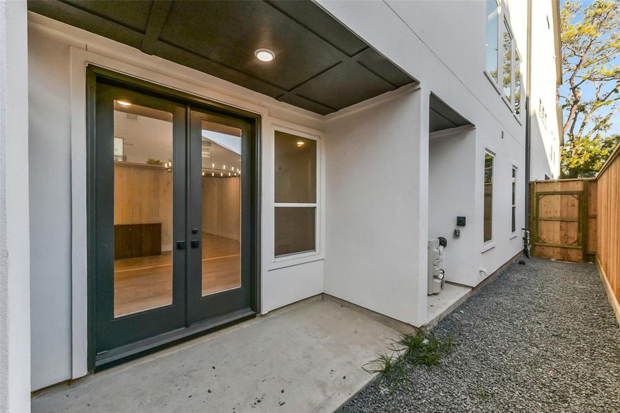Exterior details and patio area of a home in , Houston (Image 31).