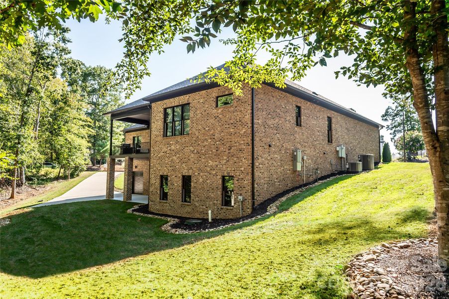 Exterior details and patio area of a home in , Hickory (Image 27).