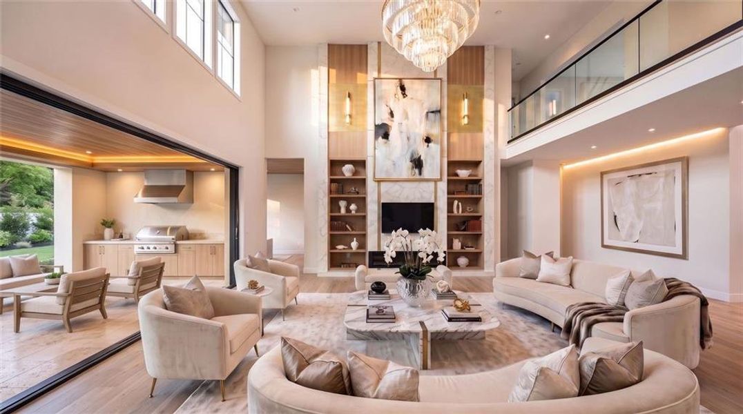 Furnished interior view inside a new home in , Alpharetta (Image 21).