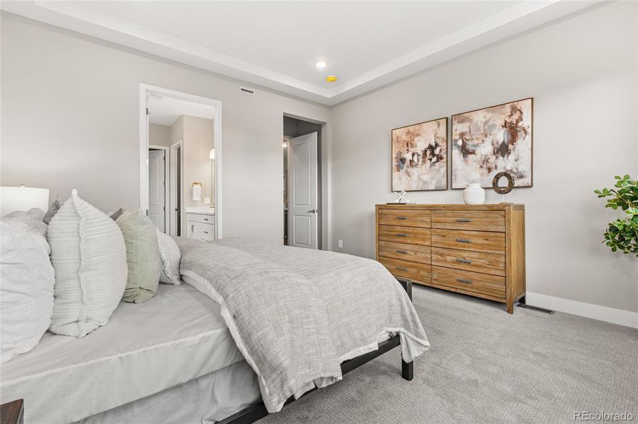 Furnished interior view inside a new home in Hilltop at Inspiration, Aurora (Image 14).