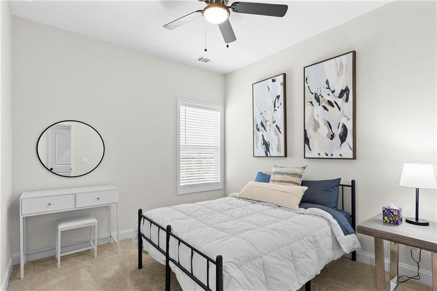 Furnished interior view inside a new home in , Atlanta (Image 16). Furnished interior view inside a new home in , Atlanta (Image 16).