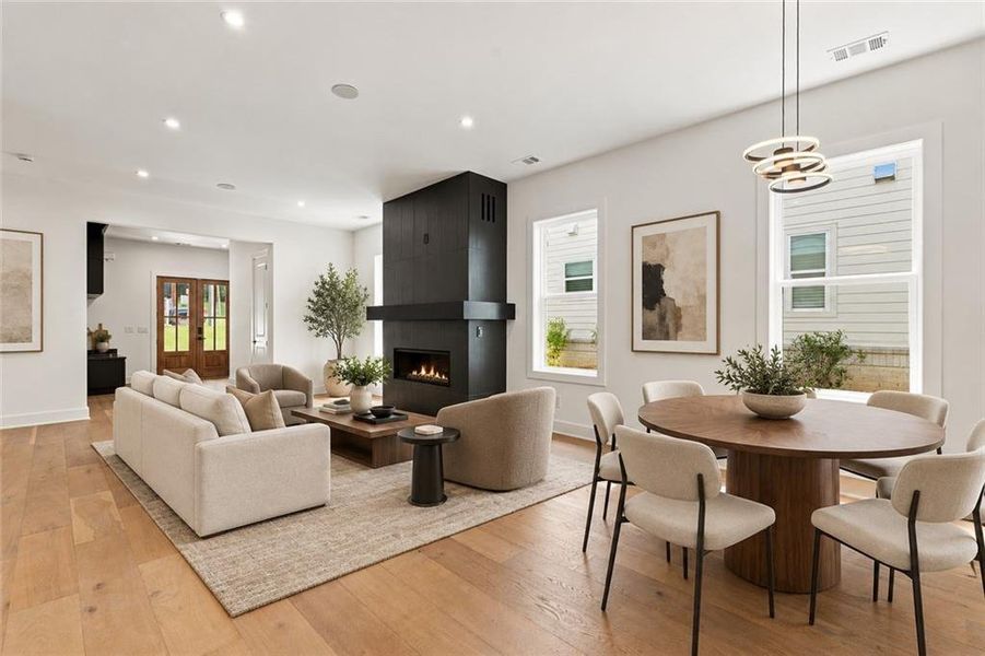 Furnished interior view inside a new home in , Sugar Hill (Image 32).