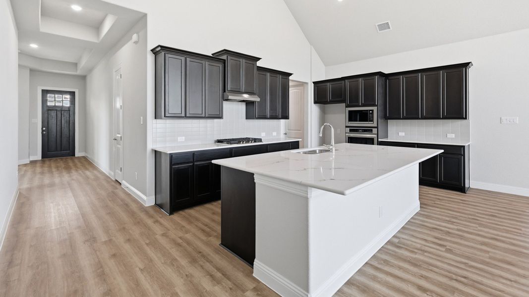 Furnished interior view inside a new home in Green Meadows Classic, Celina (Image 15). Furnished interior view inside a new home in Green Meadows Classic, Celina (Image 15).