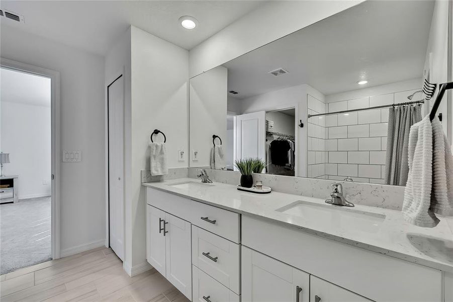 Furnished interior view inside a new home in Angeline: The Estates, Land O' Lakes (Image 46).