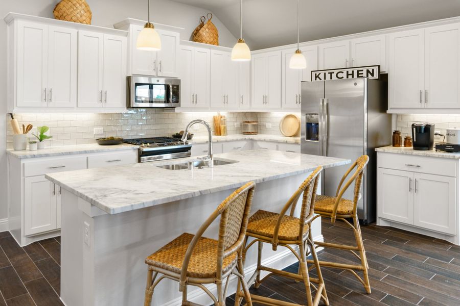 Representative furnished interior of a home built from the Brazos by UnionMain Homes in Wildflower Ranch, Justin (Image 8).