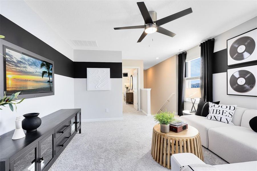 Furnished interior view inside a new home in EverBe, Orlando (Image 8).