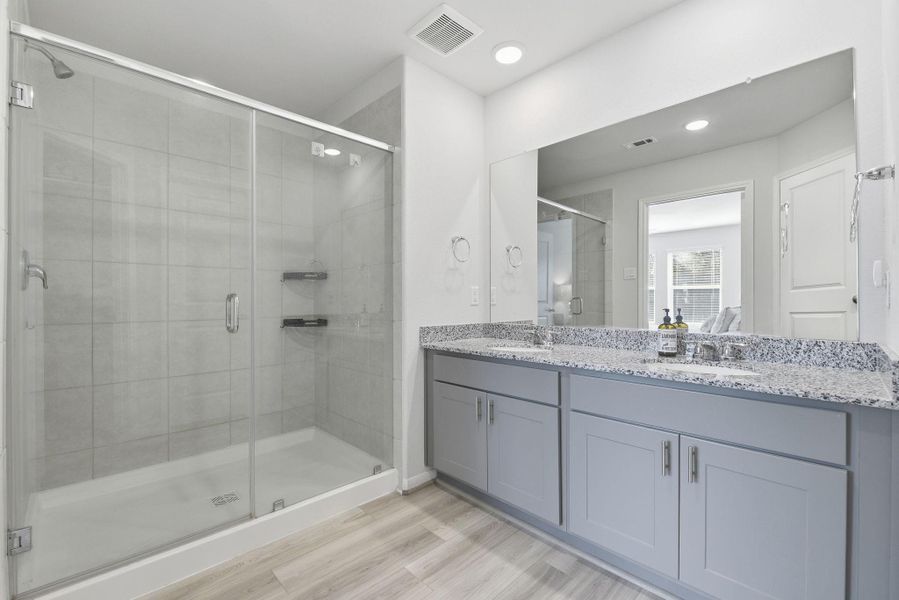 Furnished interior view inside a new home in Haven at Kieth Harrow, Katy (Image 17).