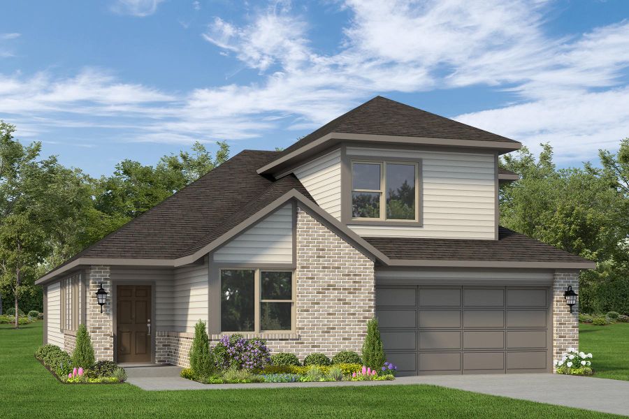 Representative exterior photo of a completed home built from the The Silverwood by Autograph Homes in Aldeana, Bonney, TX (Image 3). Representative exterior photo of a completed home built from the The Silverwood by Autograph Homes in Aldeana, Bonney, TX (Image 3).