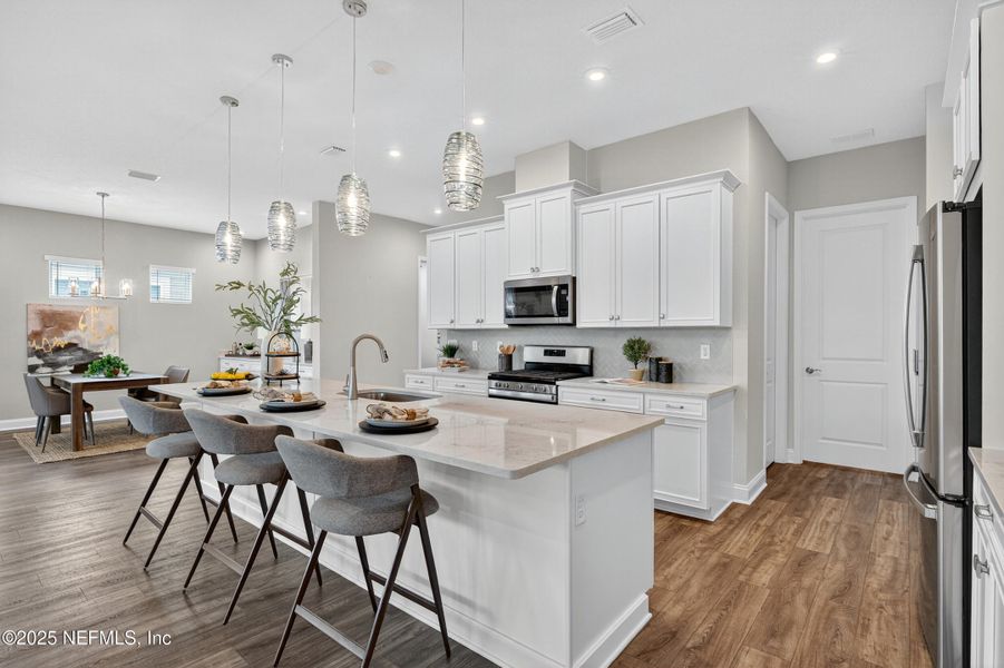 Furnished interior view inside a new home in , St. Johns (Image 10). Furnished interior view inside a new home in , St. Johns (Image 10).
