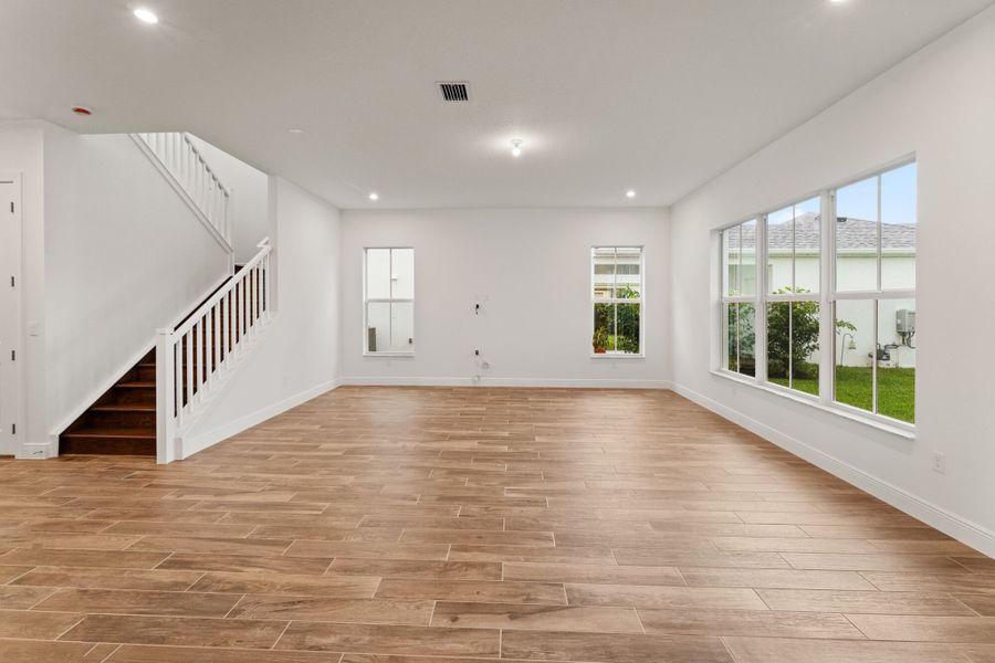 Representative unfurnished interior of a home built from the Bellis by Mattamy Homes in Newfield, Palm City (Image 13).