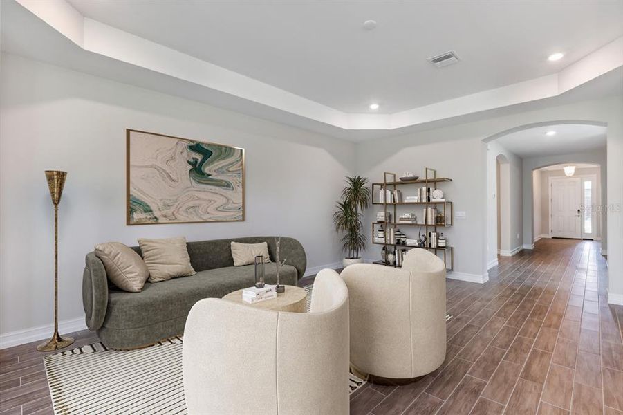 Furnished interior view inside a new home in Coral Lakes - Tradition & Express, Punta Gorda (Image 4).