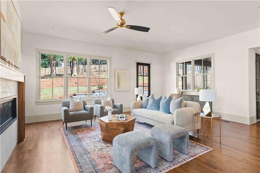 Furnished interior view inside a new home in , Decatur (Image 37).