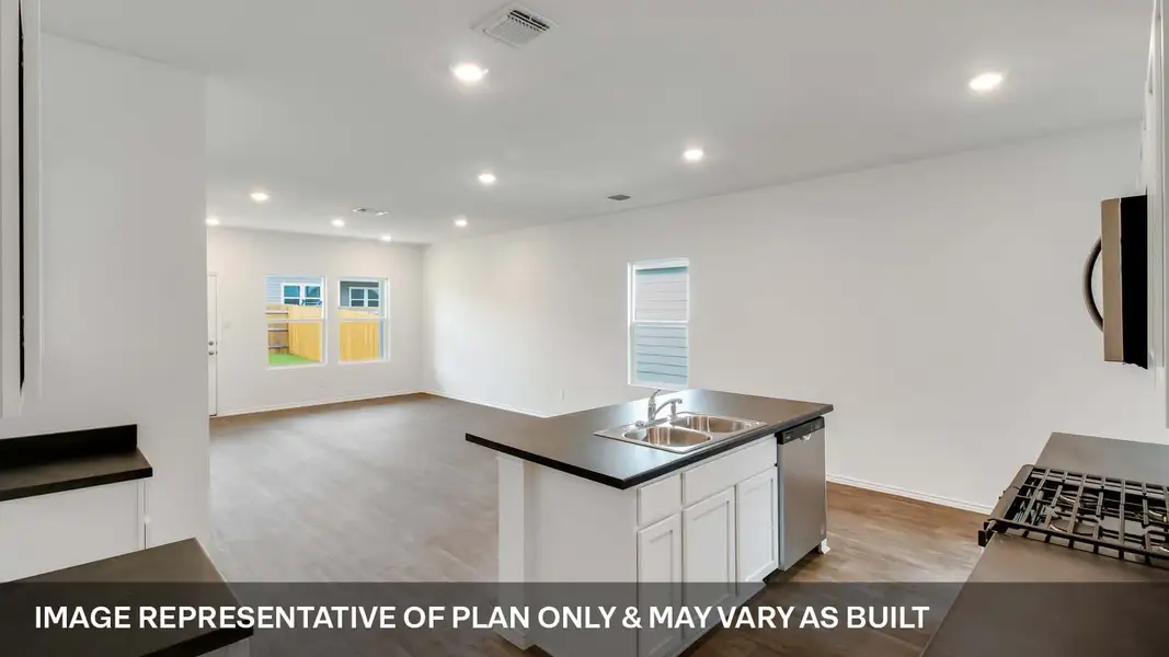 Furnished interior view inside a new home in Wayside, Uhland (Image 4).