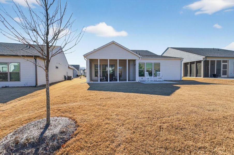 Exterior details and patio area of a home in Del Webb Chateau Elan, Hoschton (Image 3). Exterior details and patio area of a home in Del Webb Chateau Elan, Hoschton (Image 3).
