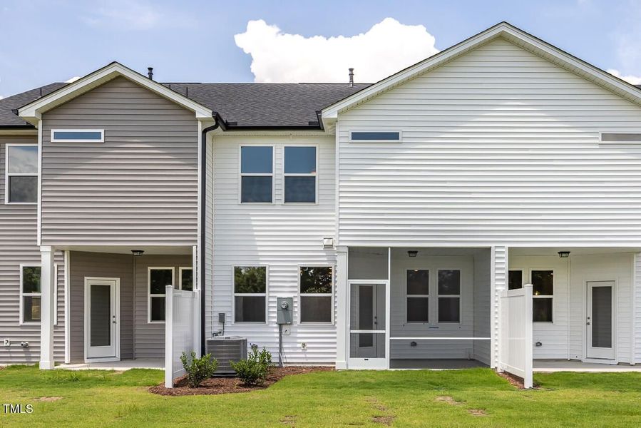 Front exterior of a new home in Springvale, Fuquay Varina, NC, highlighting curb appeal (Image 85).