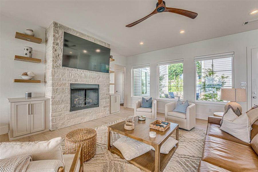 Furnished interior view inside a new home in , Eustace (Image 7).