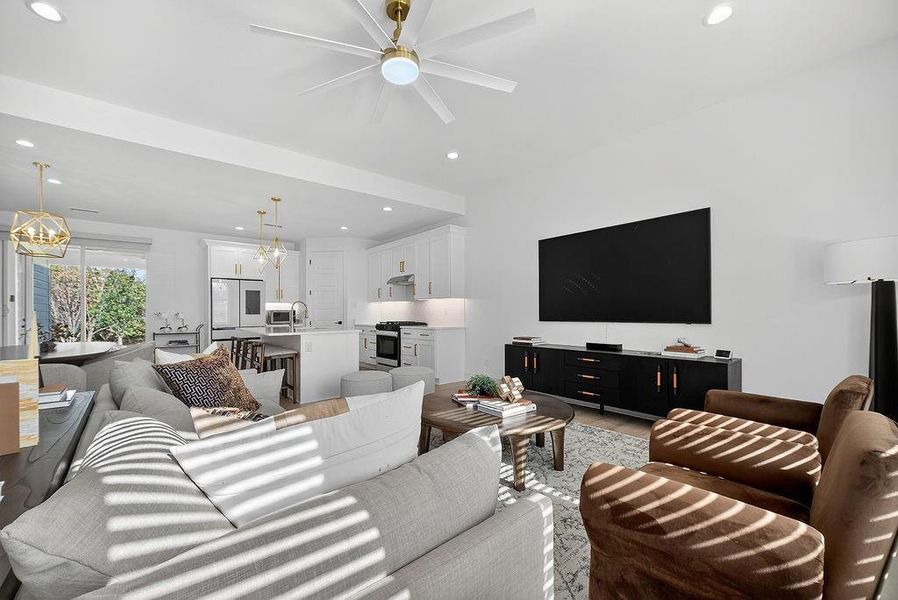 Furnished interior view inside a new home in , Dallas (Image 5). Furnished interior view inside a new home in , Dallas (Image 5).