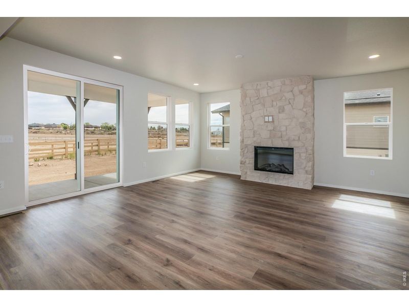 Spacious, unfurnished interior of a new home in Prairie Song Story Collection - Single Family Homes, Windsor (Image 23).