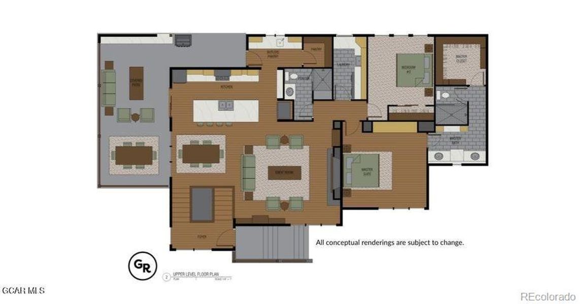 2D floor plan layout of this home in , Granby, CO (Image 3). 2D floor plan layout of this home in , Granby, CO (Image 3).
