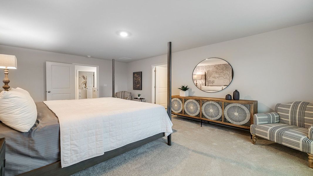 Furnished interior view inside a new home in The Lakes at North Glynn, Brunswick (Image 23).