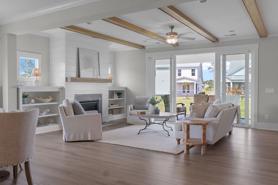 Representative furnished interior of a home built from the Scout by Bill Clark Homes in Sidbury Landing, Wilmington (Image 79).