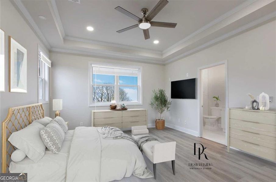 Furnished interior view inside a new home in , Atlanta (Image 15).