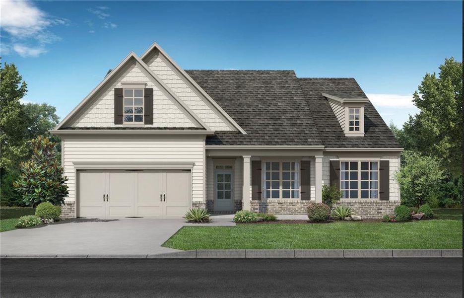 Front exterior of a new home in , Jefferson, GA, highlighting curb appeal (Image 2). Front exterior of a new home in , Jefferson, GA, highlighting curb appeal (Image 2).
