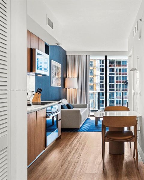 Furnished interior view inside a new home in , Miami (Image 11).