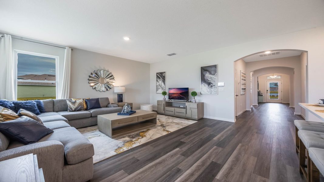 Furnished interior view inside a new home in Harmony West, St. Cloud (Image 16).