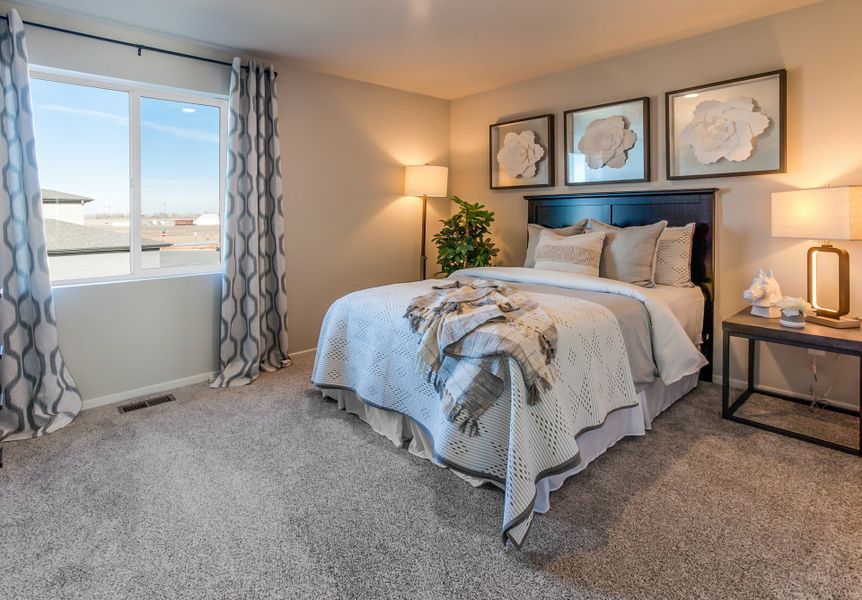 Representative furnished interior of a home built from the Telluride 1A by Hartford Homes in Timnath Ranch Townhomes, Timnath (Image 14).