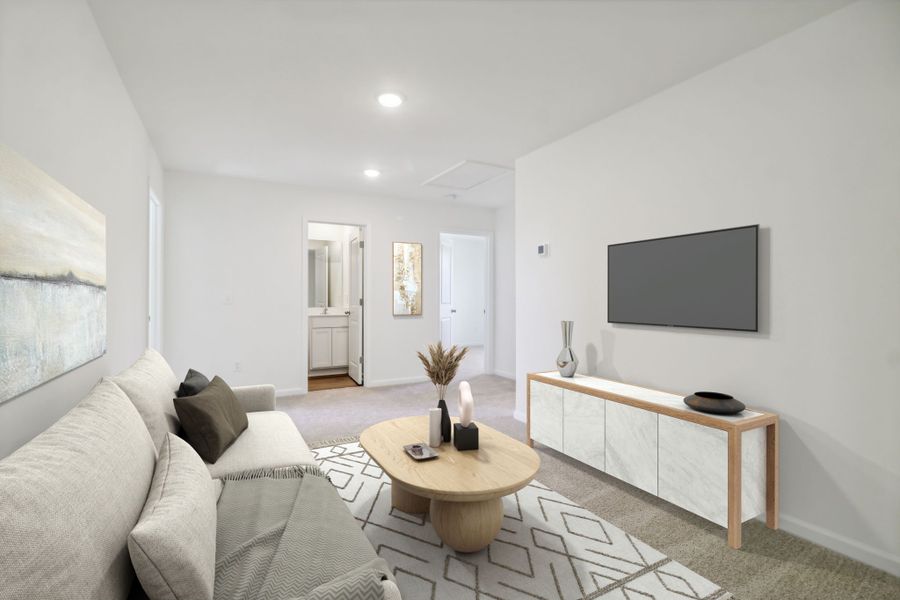Representative furnished interior of a home built from the Meadowbrook by Great Southern Homes in Canopy Of Oaks, Sumter (Image 8).