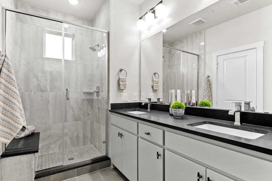 Furnished interior view inside a new home in Wildridge, Oak Point (Image 29).