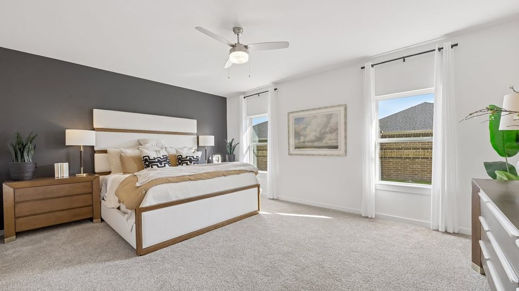 Furnished interior view inside a new home in Evergreen, Rosenberg (Image 19).