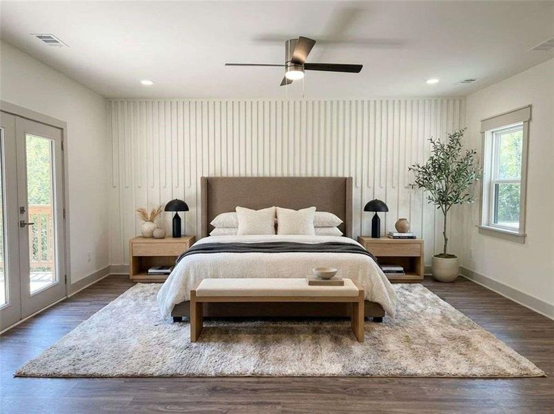 Furnished interior view inside a new home in , Atlanta (Image 15).