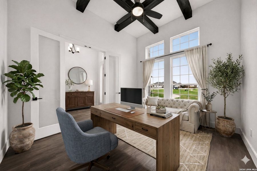 Furnished interior view inside a new home in , Castroville (Image 46).