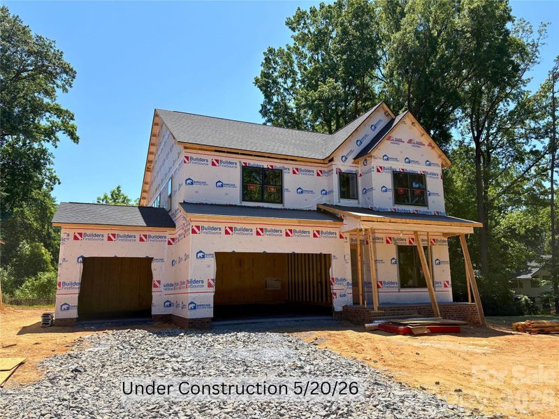 In-progress construction of a new home in , Cornelius, NC (Image 38).