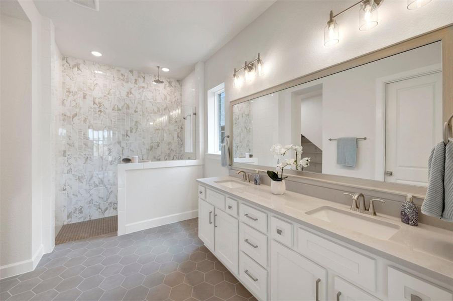 Furnished interior view inside a new home in Grange - Reserve Collection, Katy (Image 15).