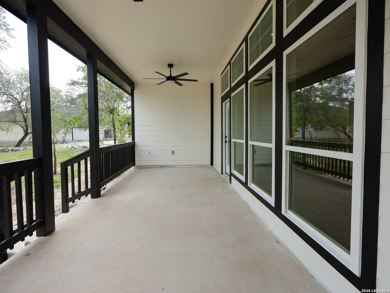 Exterior details and patio area of a home in , Elmendorf (Image 29). Exterior details and patio area of a home in , Elmendorf (Image 29).