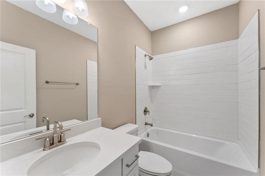 Furnished interior view inside a new home in The Courtyards at Redbud Lane, Holly Springs (Image 6).