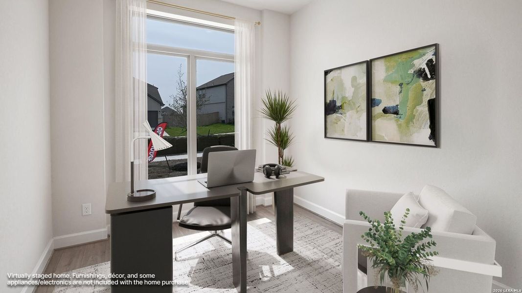 Furnished interior view inside a new home in The Parklands, Schertz (Image 6).