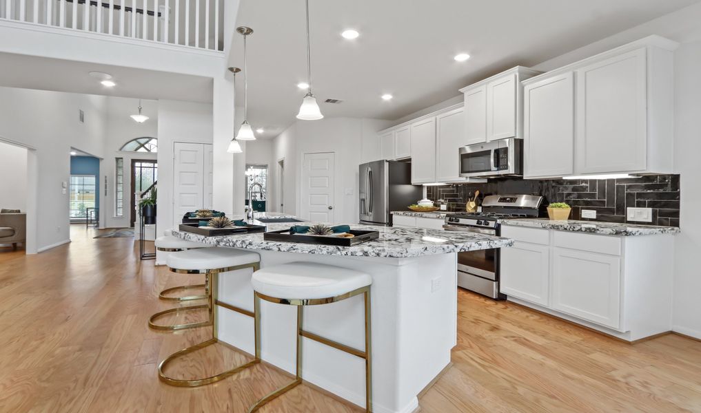 Kitchen with spacious island