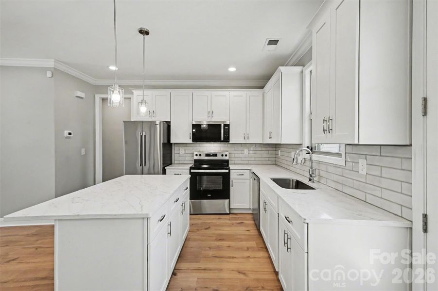 Furnished interior view inside a new home in , Charlotte (Image 9).