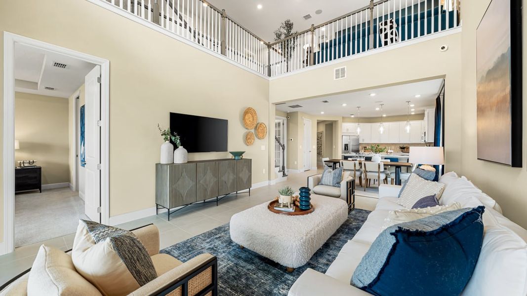 Furnished interior view inside a new home in Indigo Creek, Apollo Beach (Image 11).