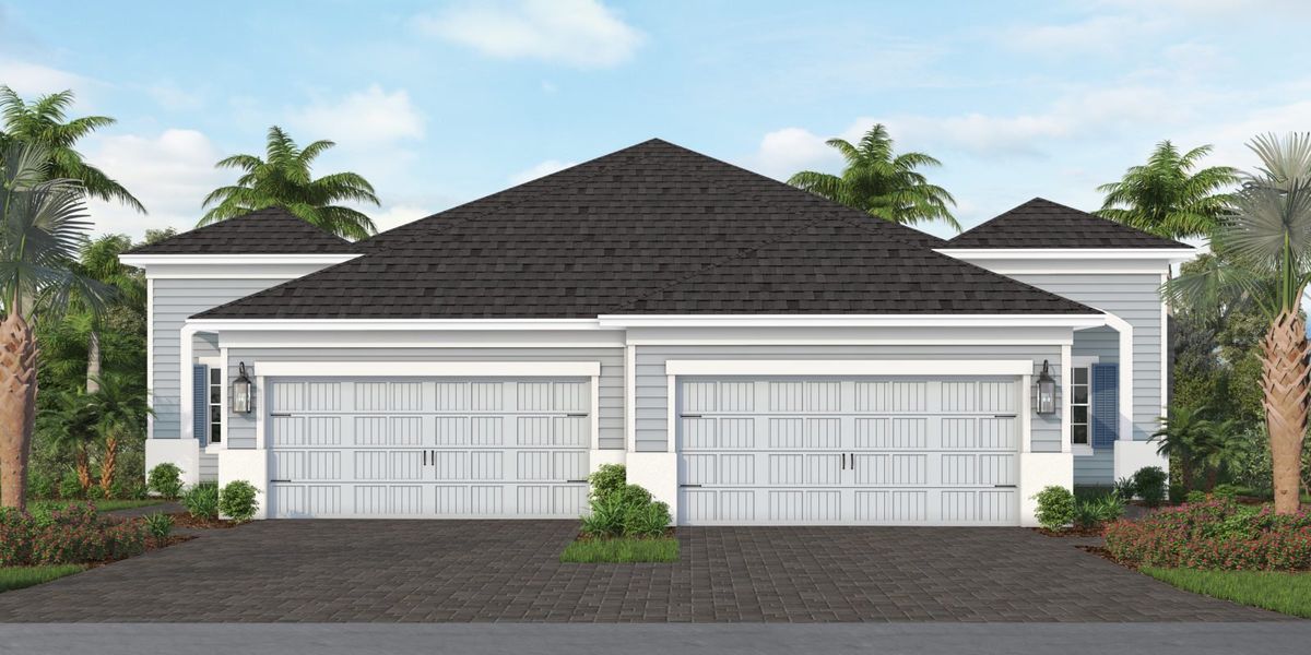 Representative exterior photo of a completed home built from the Tidewater 2B by Neal Communities in Wildleaf, Parrish, FL (Image 1). Representative exterior photo of a completed home built from the Tidewater 2B by Neal Communities in Wildleaf, Parrish, FL (Image 1).