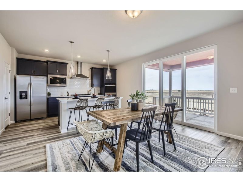 Open Kitchen and Dining Room