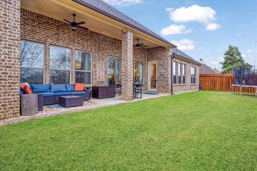 Exterior details and patio area of a home in , Sherman (Image 4). Exterior details and patio area of a home in , Sherman (Image 4).